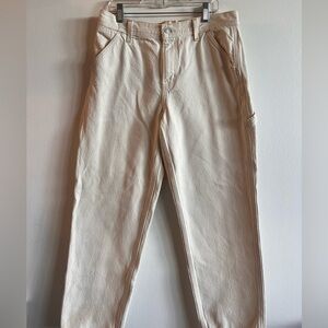 Levi's Off-White Denim Pants